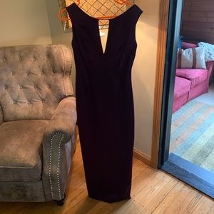 Tahari purple/plum satin evening dress